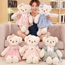 Plush Dolls Cute Stuffed Teddy Bear In Skirt Lovely Princess Children s Toy Kawaii Room Decor Christmas Gifts for Girlfriend 230922