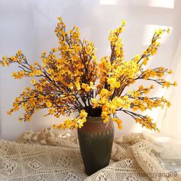 Christmas Decorations Artificial Flowers Cherry Blossoms Plant Wedding Bouquet Vase for Home Decor Supplies Christmas Branchs R230922