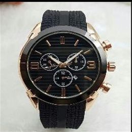 china production 44mm watch quality designer watch top brand luxury rubber watch mens automatic date black day big explosio284u