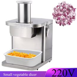 New Commercial Cutting Radish Potato Cucumber Dicing Machine Electric Stainless Steel Fruit Vegetable Tool