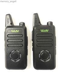Walkie Talkie 2PCS WLN KD-C1 plus Mini Walkie Talkie UHF 400-470MHz Slim Packet Size Two Way Radio HKD230922