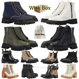 Original Ankle Boot Womens Martin Boots High Heel Platform Boots Rubber Boot Zipper Oxford Shoe Leather Boot Lace-Up Boot Snow Boots Combat Boot With Box