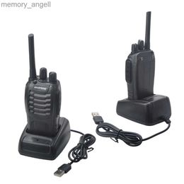 Walkie Talkie 2Pcs/Pack Walkie Talkie Baofeng BF-88E PMR 16Channels 446.00625-446.19375MHz Licence Free Radio with USB Charger and Earpiece HKD230922