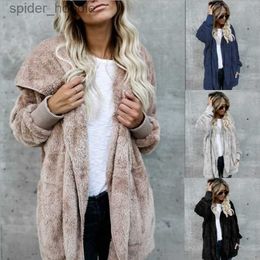 Women's Sweaters Autumn Winter New Women Plus Size Long Cardigan Hooded Long Sleeve Casual Sweaters Female Solid Oversize Loose Coat L230922
