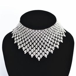 Chokers Necklace Wedding Lightweight Prom Jewellery Ladies Luxury Rhinestone Accessories Wholesale H94239 CORUIXI 230921