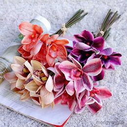 Christmas Decorations orchids handmade artificial flowers home wedding decorations props plants Birthday Party R230922