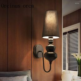 Wall Lamp European Modern Minimalist LED Guards Creative Home Furnishing Study Bedroom Bedside