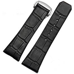 Genuine Leather Watch Band For Omega CONSTELLATION Series Wristband Strap 23mm With Silver Clasp244r