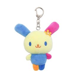 Plush Keychains Cute Usahana Plush Keychain Key Chain Keyring Rabbit Bunny Kawaii Women Bag Keychains Mascot Kids Toys for Girls Small Gift 230922