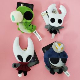 Plush Keychains 24Pcs/Lot 9cm Game Hollow Knight Cosplay Plush Dolls Kids Gift Keychain Pendant Accessories For Fans Doll Toy Wholesale 230922