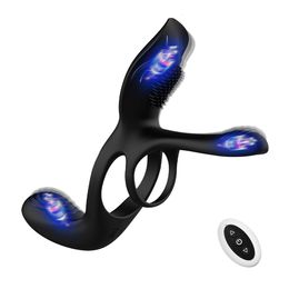 Cockrings Vibrating Cock Ring Sex Toy Adult Goods For Men Ejaculation Delay Penis Extender Enlargement Penis Erotic Products For Couples 230922