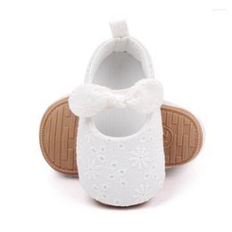 First Walkers Born 6 Months 12 Princess Bow Breathable Non Slip Soft Sole Shoes Baby Girl Flat Bottom Casual Walking