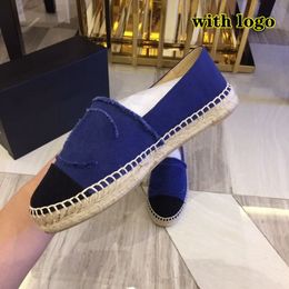 Designers Women Casual Shoes Real Leather Espadrilles Summer Luxurys Ladies Flat Beach Fashion Woman Loafers Fisherman Nude Black Canvas Shoe Size 35-42