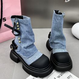 Boots Winter Flats Ankle Women Cowboy Chelsea Fad 2023 New Chunky Motorcycle Botas Platform Gladiator Goth Shoes Zapatos 230922