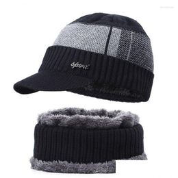 Bandanas Knitted Hat Fashion Trend Korean Version Not Easily Deformed Elastic Cap Body Foldable Storage Comfortable And Warm Arder Dro Dhfpo