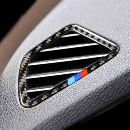 Car styling Air Outlet Carbon Fibre Stickers Sequin Decoration Cover trim For BMW 1 2 3 4 5 7 Series X1 X3 X4 X5 X6 F30 F10 F15 F11869