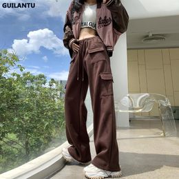 Men s Jeans Y2k Casual Oversize Cargo Pant Streetwear Autumn Winter Loose Wide Leg Straight Trousers 2023 Fashion Lady Sweatpants 230922