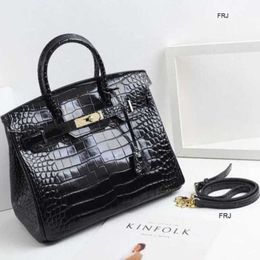 Designer Bags Handbags Have Logo Classic Crocodile Leather Platinum Bag Big Brand Fashion Womens Handbag Versatile Cowhide Shaped Single