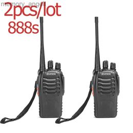 Walkie Talkie 2pcs/lot Baofeng walkie talkie BF-888s UHF 400-470MHz Channel Portable two way radio bf-888s 16 Channel 5W high-power 5KM HKD230922