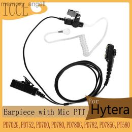 Walkie Talkie ICCL Headset Earpiece with Mic PTT for Hytera HYT PD702 PD702G PD752 PD700 PD780 PD780G PD782 PD785 PD785G PT580 Walkie Talkie HKD230922