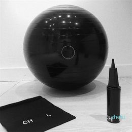 2023-Spalding Black Yoga Ball Rele Gym Exercise Balls Anti-Burst Pilates Stability Training Physical Therapy