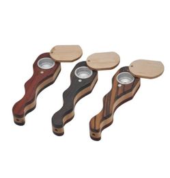 Metal pipes sliding covers snout mouthpieces individual Heather wood pipes solid wood log small Coloured pipes