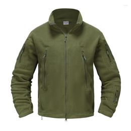 Men's Jackets Archon Outdoor Warm Liner Army Fan Tactical Stand Collar Fleece Jacket