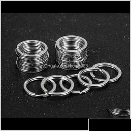 Jewelry Rings Metal Manufacturer Supply High Quality 1Dot5 X25Mm Flat Circle Key Ring Keyrings Selling Handbags Car Aessor Drop Delive Dhh2T