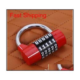 5 Digits Password Safety Lock Wide Shackle Combination Padlock Gym Cabinet Lock Cupboard Wardrobe Coded qylSYu dh20102711