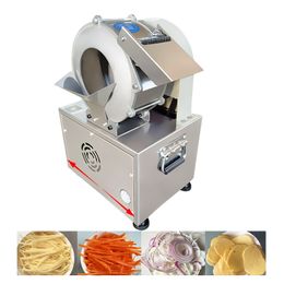 Multifunctional Vegetable Cutting Machine Commercial Potato Cucumber Carrot Slicer Electric Potato Shredder