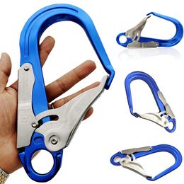 Carabiners Outdoor Rock Climbing Carabiner Survival Gear Mountaineering Downhill Safety Hook Buckle Working At Height Equipment 230921