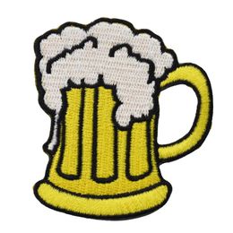Whole Beer Embroidery Patch Iron On Sew On Clothes Applique For DIY Shirt Jacket Vest 201l