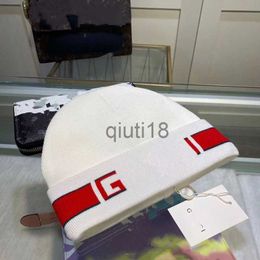 Beanie/Skull Caps Designer Brand Quality Men's Beanie Hats Women's Couples Autumn and Winter Letter Stripe Stretch Warm Knit Hats x0922