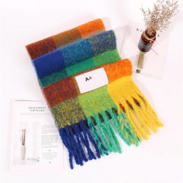 Cashmere scarfs womens scarf for Women essentials knit wrap neckerchiefs fsahion Plaid Woollen shawls keep warm tassels echarpe Sch290S