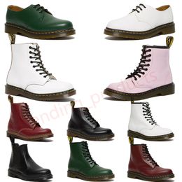 designer dr martins AirWair Platform Ankle martin Boot High doc martens uomo stivali da donna OG 1460 Jadon Smooth Leather Nappa Stivaletti con cuciture gialle Mocassini bassi Scarpe