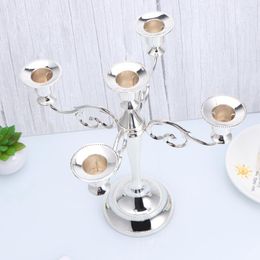 Candle Holders Wedding Centrepieces Tables Holder Alloy Five Candlestick Tea Light Accessories &