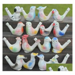 arts and crafts water bird whistle clay ceramic glazed whistle-peacock birds home decoration office ornaments sn2514 drop delivery g dhjpn