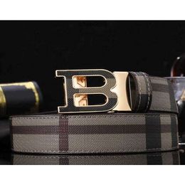 burrberrry Men039s Youth Belts Business Adhesives Men9230090 New Family Versatile b Polly Automatic Belt Head Leather Embossed P5r