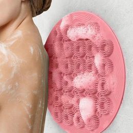 Other Home Garden Shower Bath Mat Foot Massager with Non-Slip Suction Cups Bathroom Brushes Soft Mat Silicone Suction Cup Massage for Bathroom Use 230921