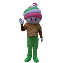 Halloween Summer Ice Creams Mascot Costume Handmade Suits Party Dress Outfits Clothing Ad Promotion Carnival