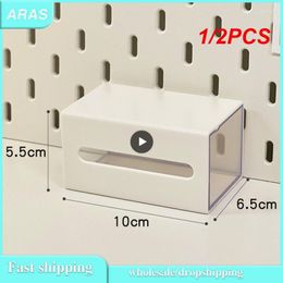 Storage Boxes 1/2PCS Small Case Sundries Clips Home Office Drawer Sorting Organizer Wall-mounted Rack Shelf