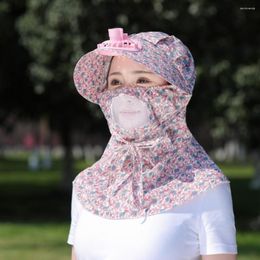 Wide Brim Hats Women Fan Cap Safe Lace Up Washable Gardening Sunhat Outdoor Supplies