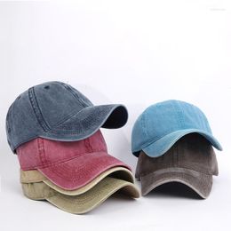 Ball Caps Baseball Cap Snapback Hat Spring Autumn Pure Color Cowboy Washed Hats Hip Hop Fitted For Men Women Bone Gorra Beisbol