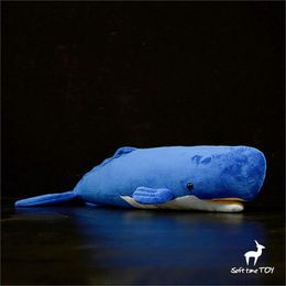 Plush Dolls Sperm Whale Anime Cute Cachalot Plushie Pottwal Plush Toys Lifelike Animals Simulation Stuffed Doll Kawai Toy Gift 230921