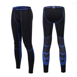 Men's Pants Running Tights Printing Compression Super Elastic Gym Fitness Sport Leggings Quick Dry Bottom Trousers Training Wear