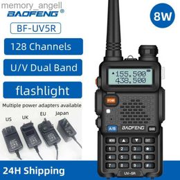 Walkie Talkie BaoFeng UV-5R 5W/8W Walkie Talkie Dualband Two Way Radio VHF/UHF 136-174MHz 400-520MHz FM Portable Transceiver With Earpiece HKD230922
