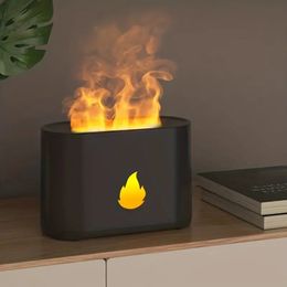 Upgrade Your Home Office with a Mini Humidifier Colour Changing Flame Atmosphere Night Light and Essential Oil Diffuser!
