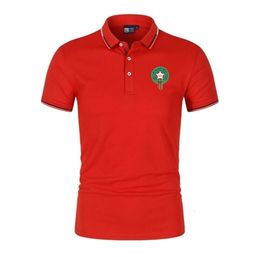 Morocco Men's Clothing Polo Shirts Man Summer Casual Anti-Wrinkle And Anti-Pilling 45% Cotton 55% Polyester Anti-Shrink Motion current 659ess