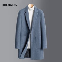 Men's Wool Blends 2023 arrival winter jacket men fashion Woollen Coat Casual trench coat Men Dress Jacket full Size M4XL DY107 230921