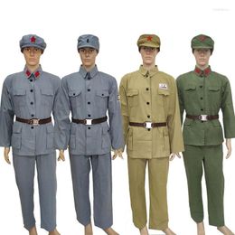 Ethnic Clothing Chinese Military Uniforms Workers Peasants Red Army Old Times 1920s - 1970s Exhibition Performance Clothes